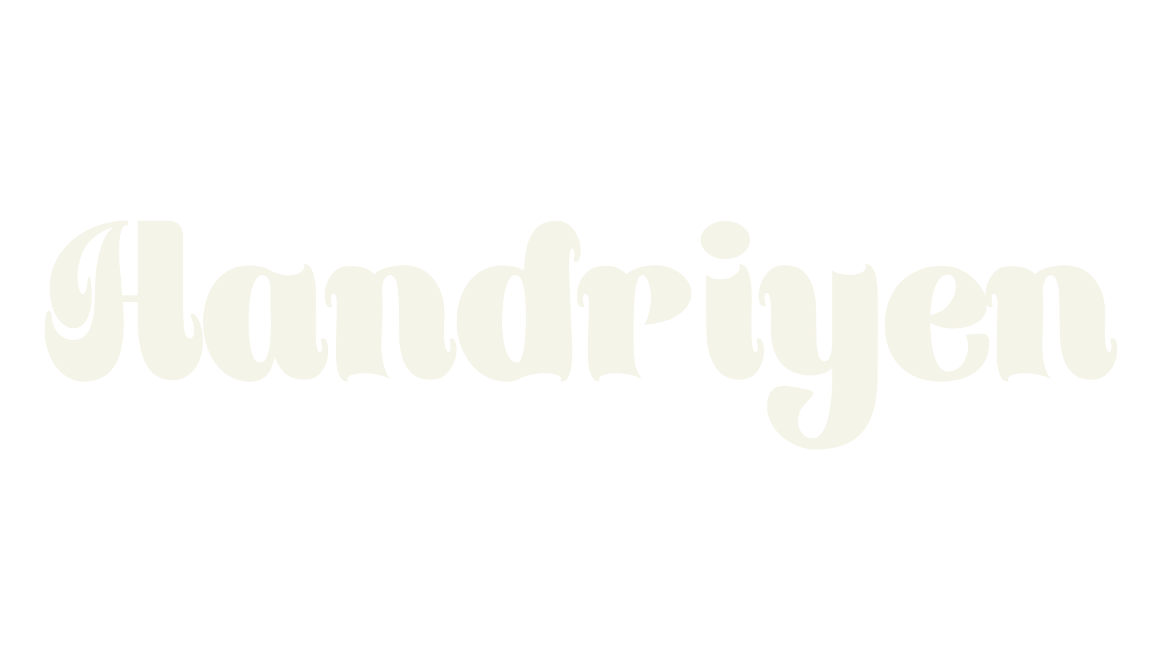 Handriyen, script font preview