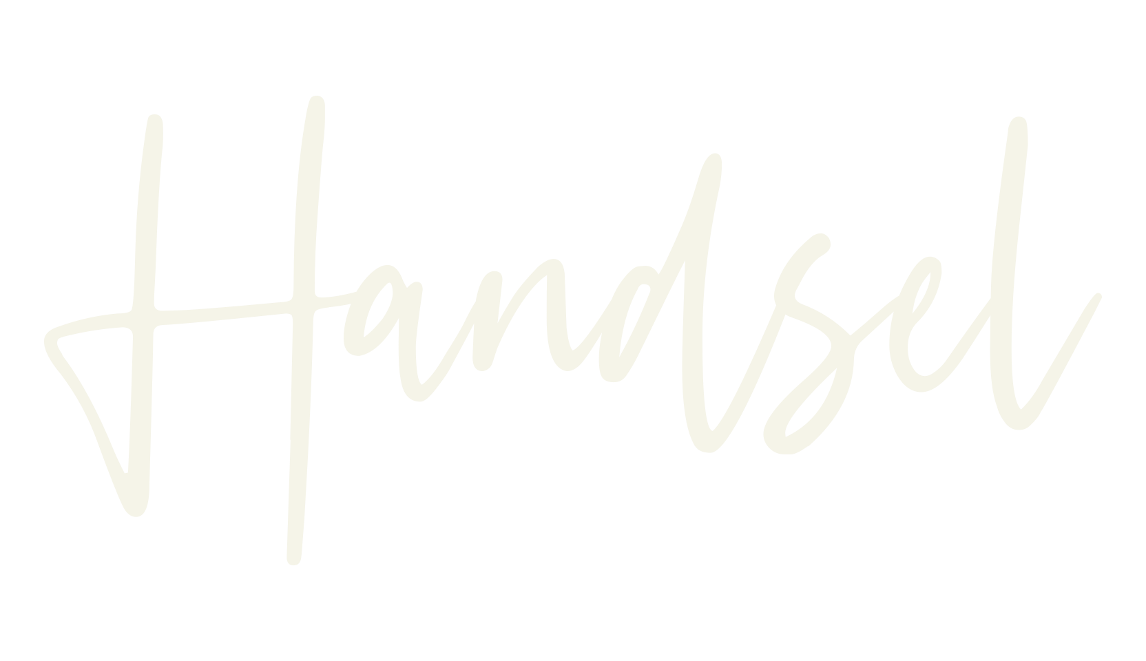 Handsel, cursive font preview