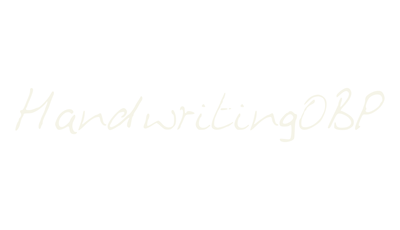 HandwritingOBP, handwriting font preview