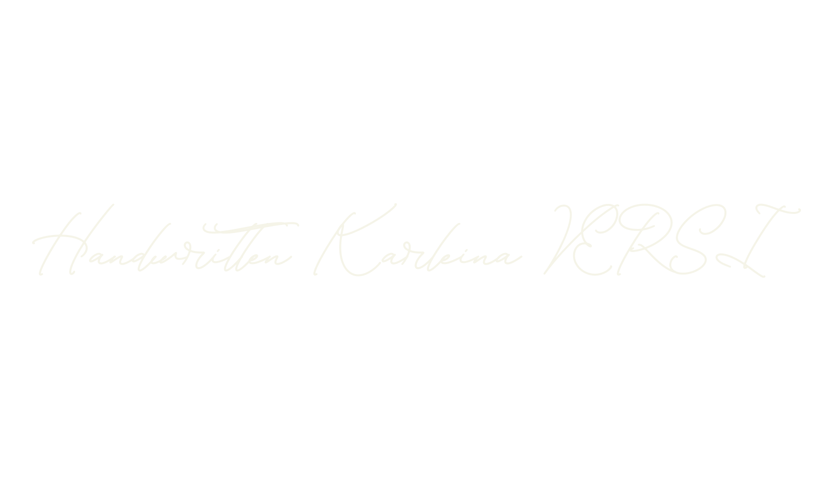 Handwritten Karleina VERSI, script font preview