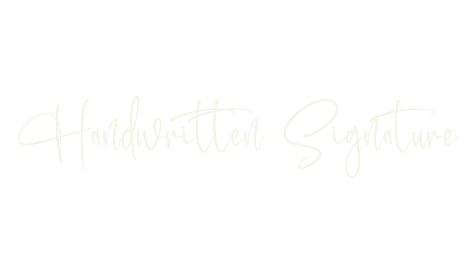 Handwritten Signature, script font preview