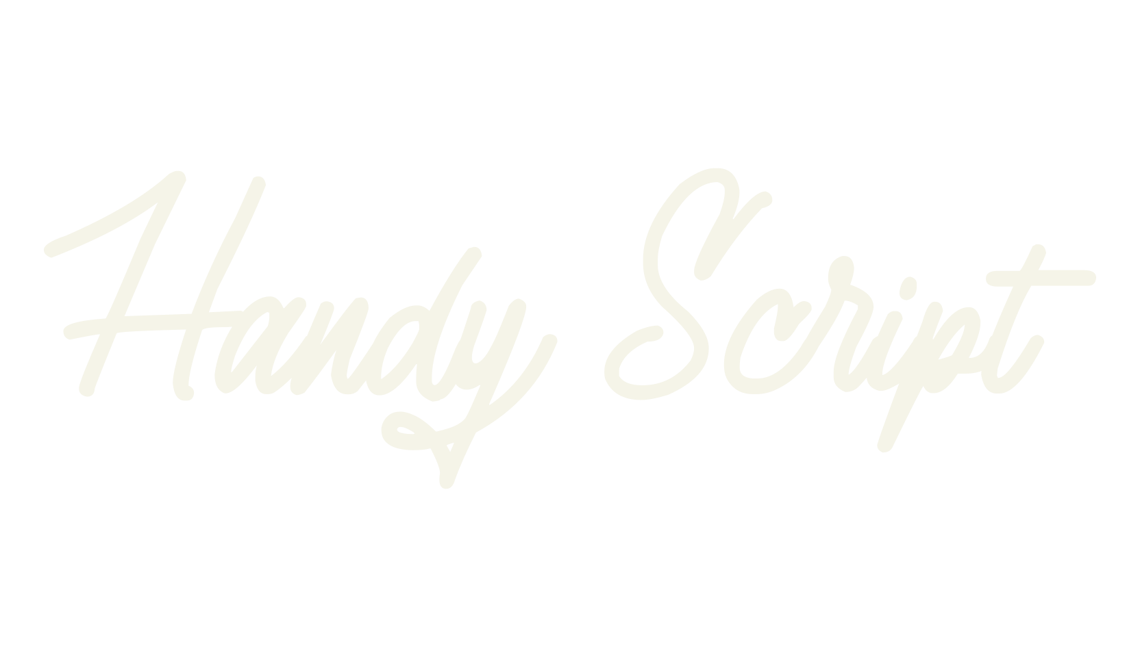 Handy Script, script font preview