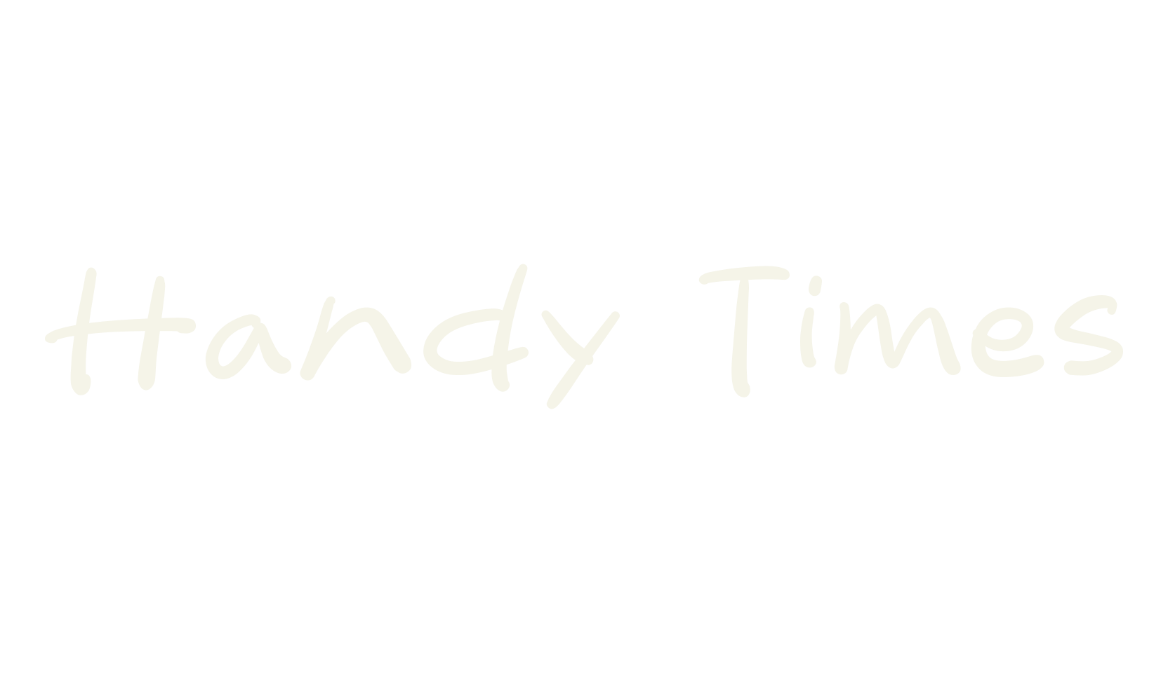 Handy Times, handwritten font preview