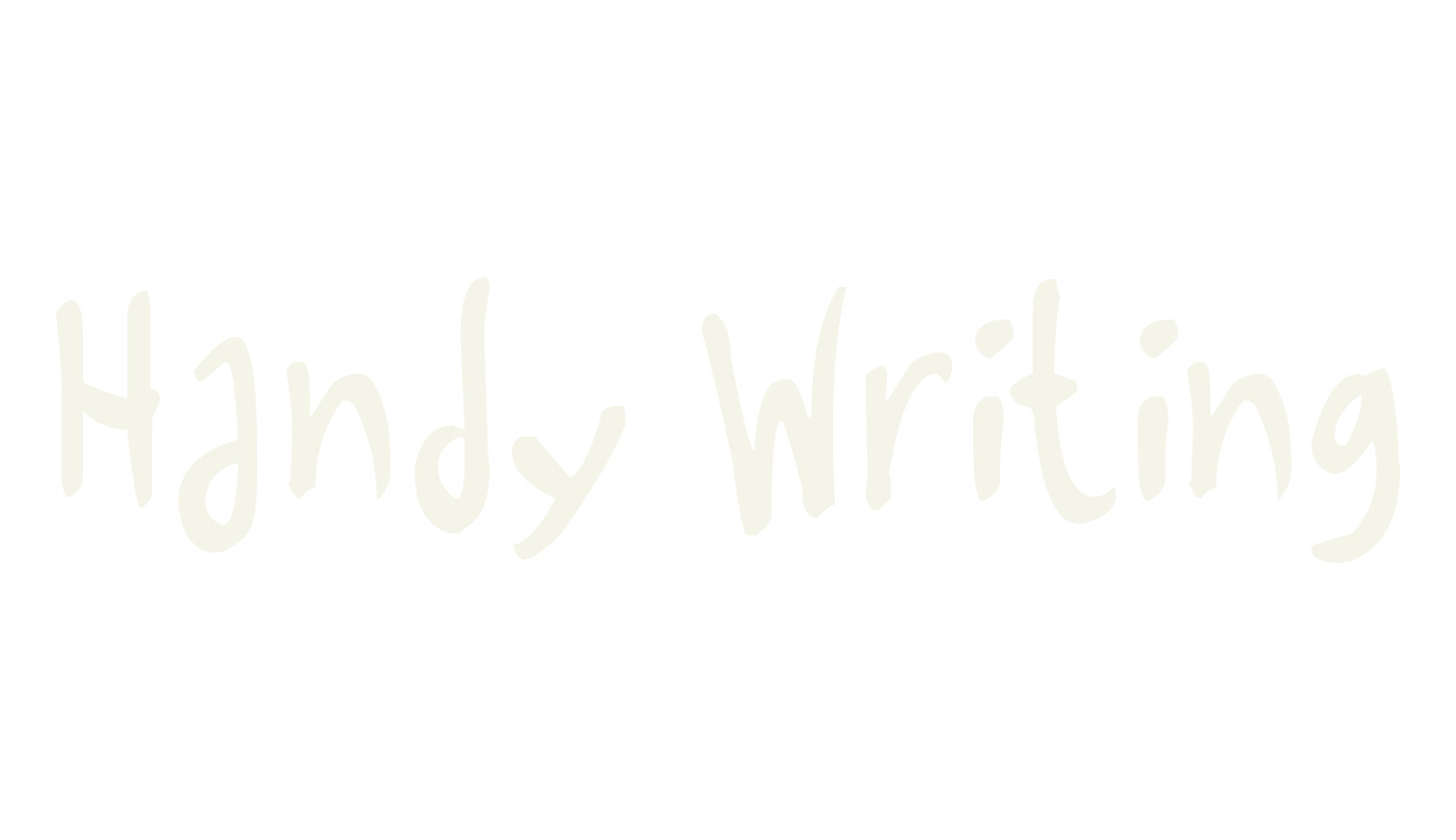 Handy Writing, handwritten font preview