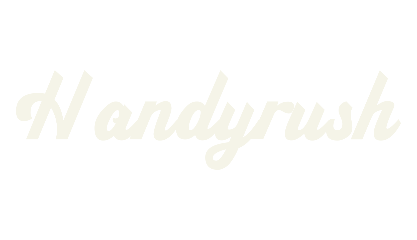 Handyrush, calligraphy font preview