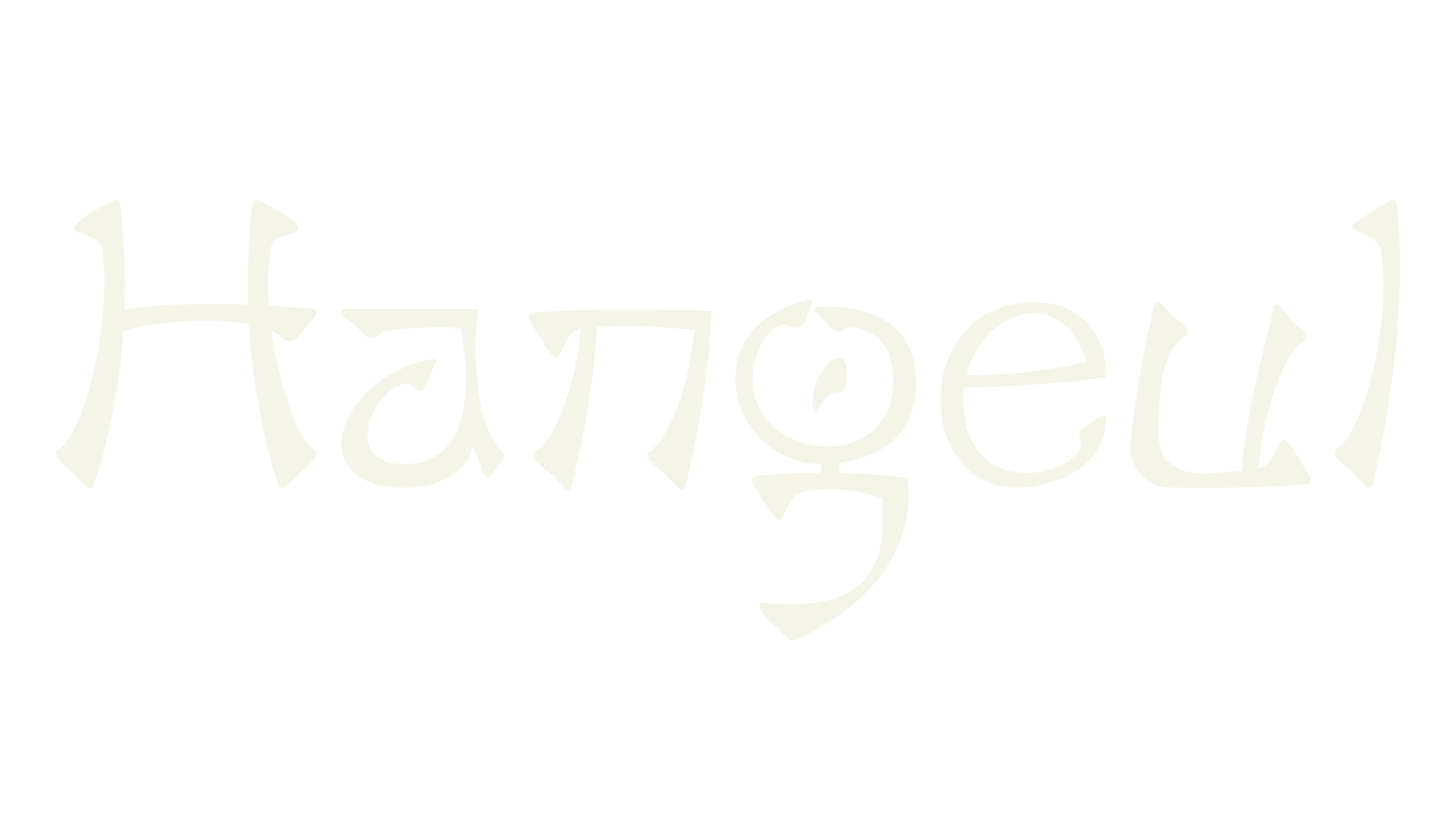 Hangeul, korean font preview