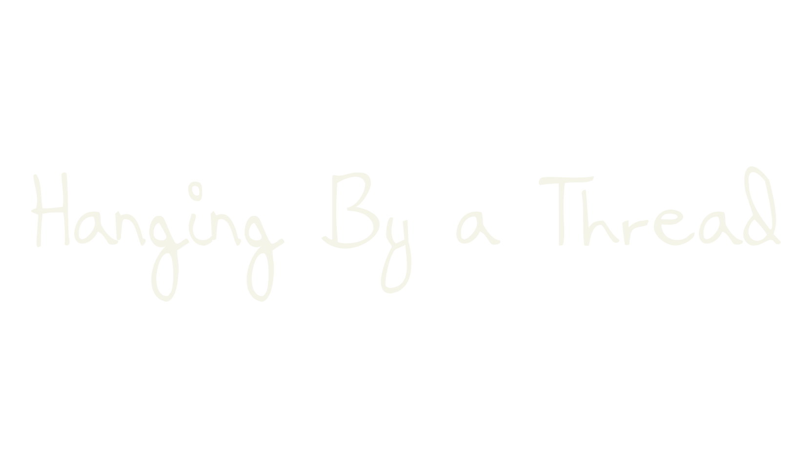 Hanging By a Thread, display market font preview