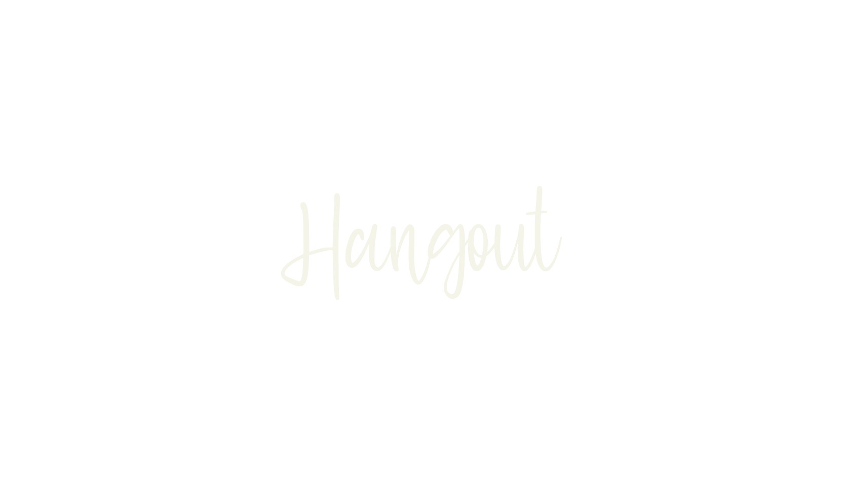 Hangout, handwriting font preview