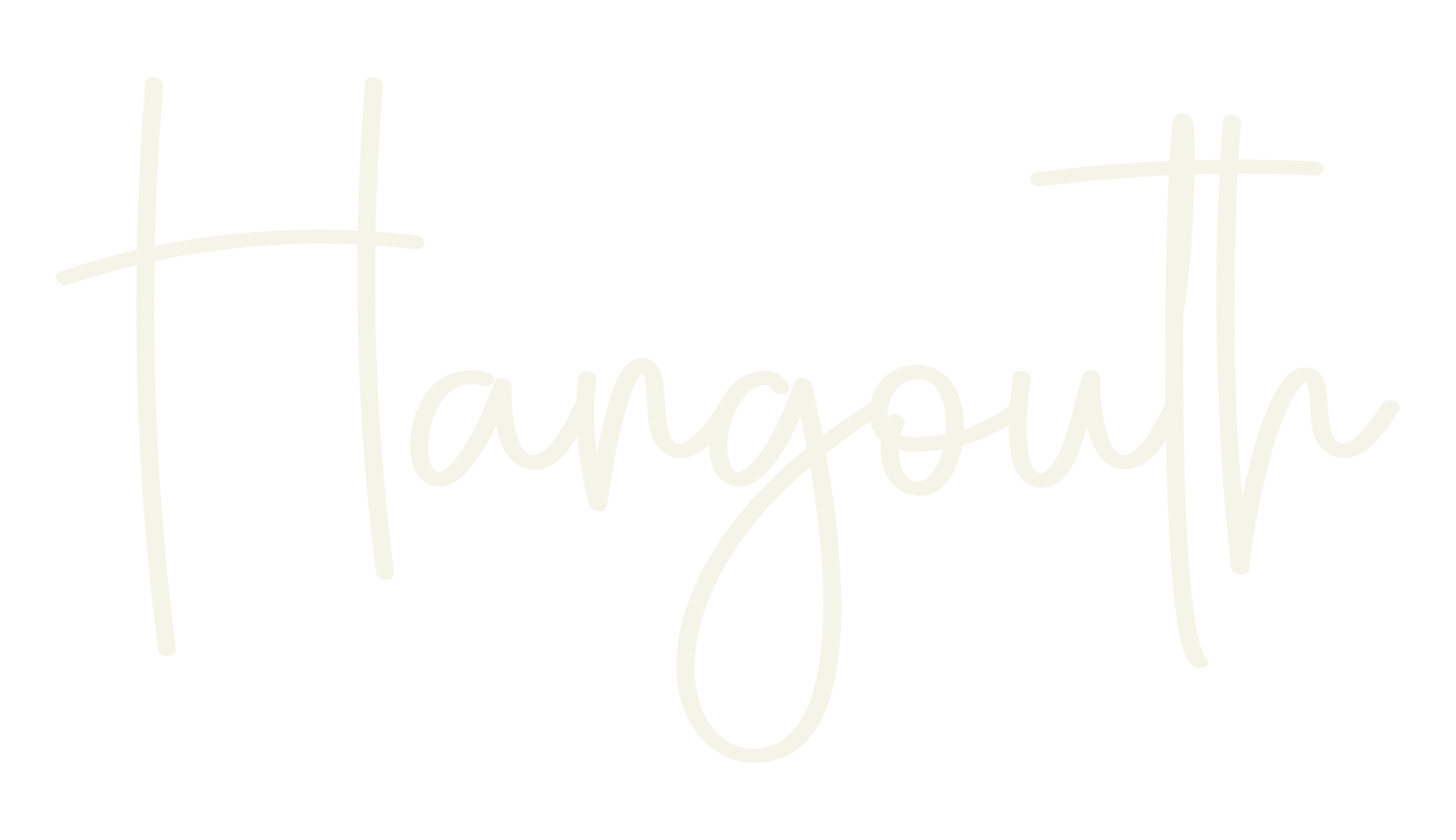 Hangouth, calligraphy font preview
