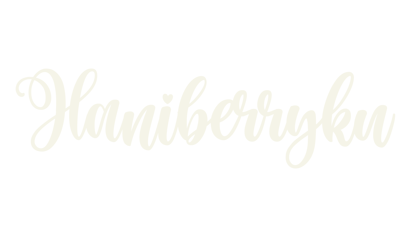 Haniberryku, cursive font preview