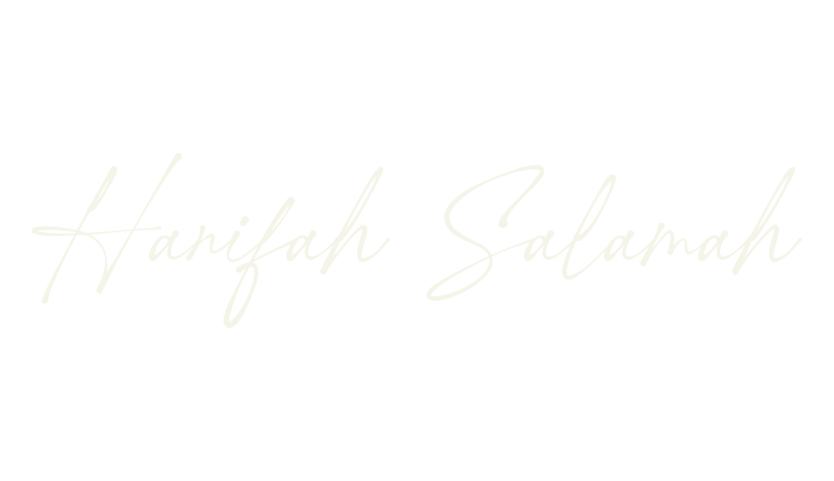 Hanifah Salamah, handwriting font preview