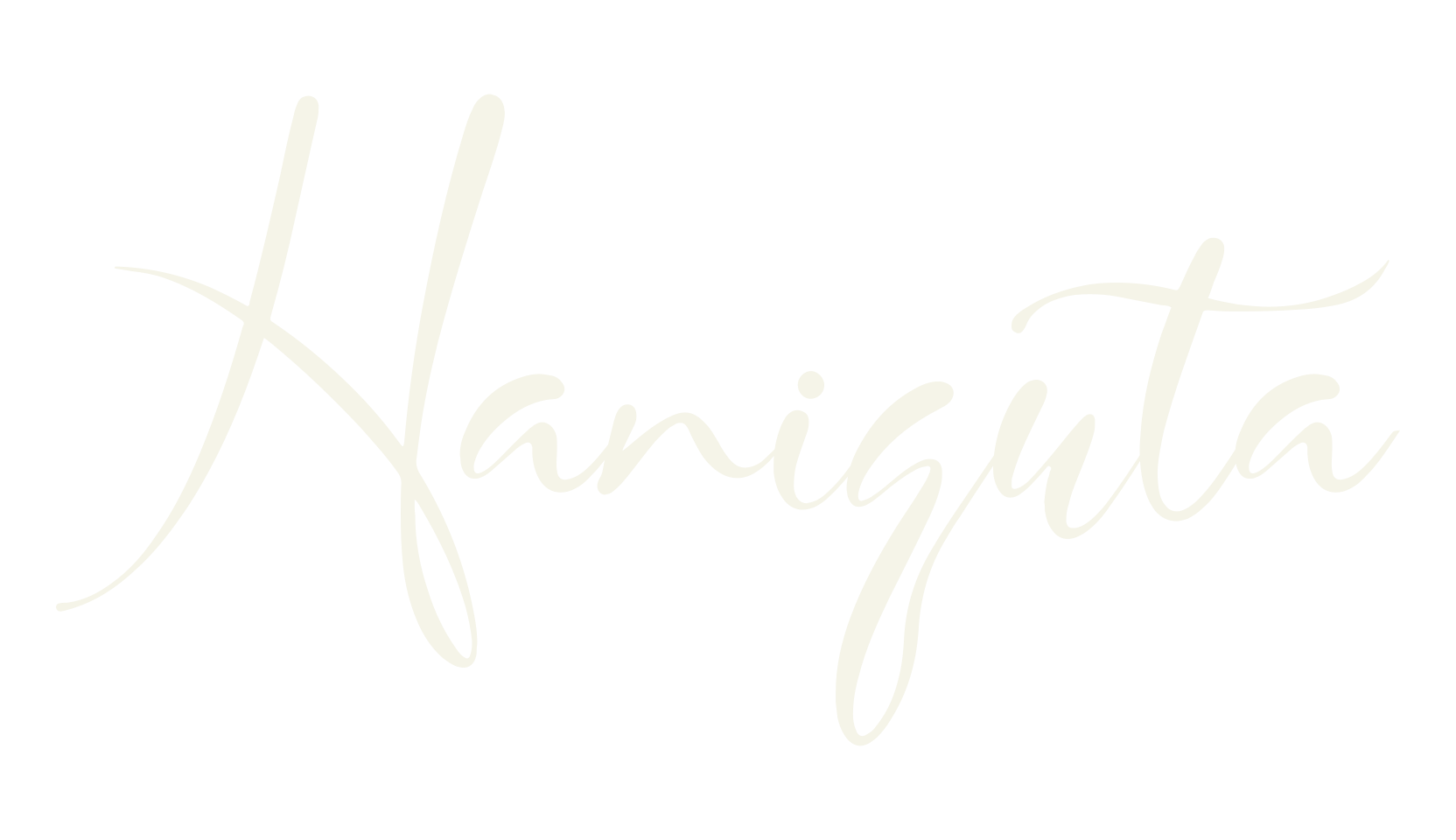 Haniquta, cursive font preview
