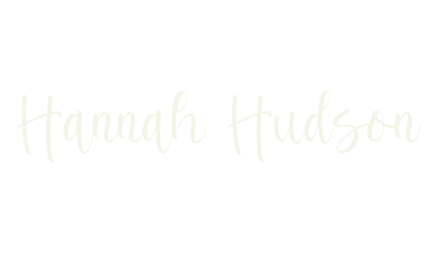 Hannah Hudson, handwriting font preview