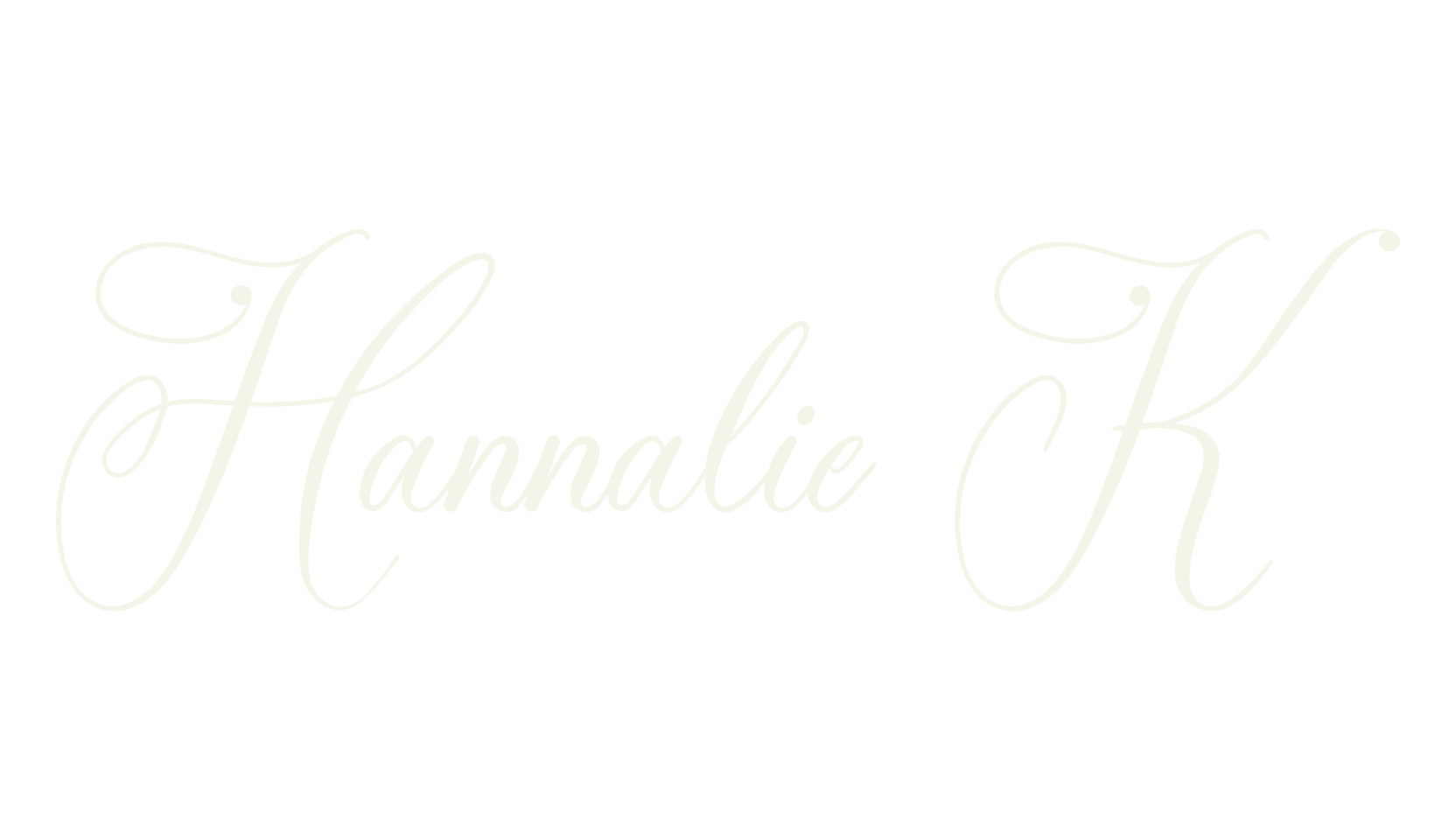 Hannalie K, calligraphy font preview