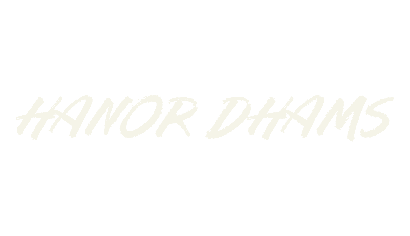 Hanor Dhams, script font preview