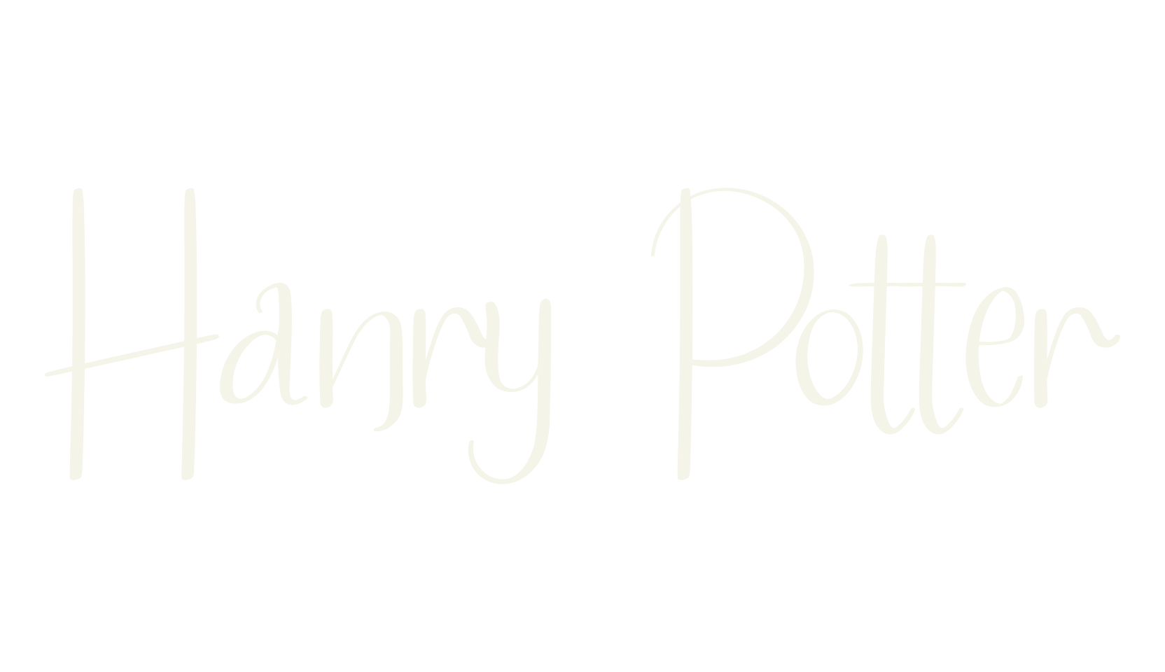 Hanry Potter, lettering font preview