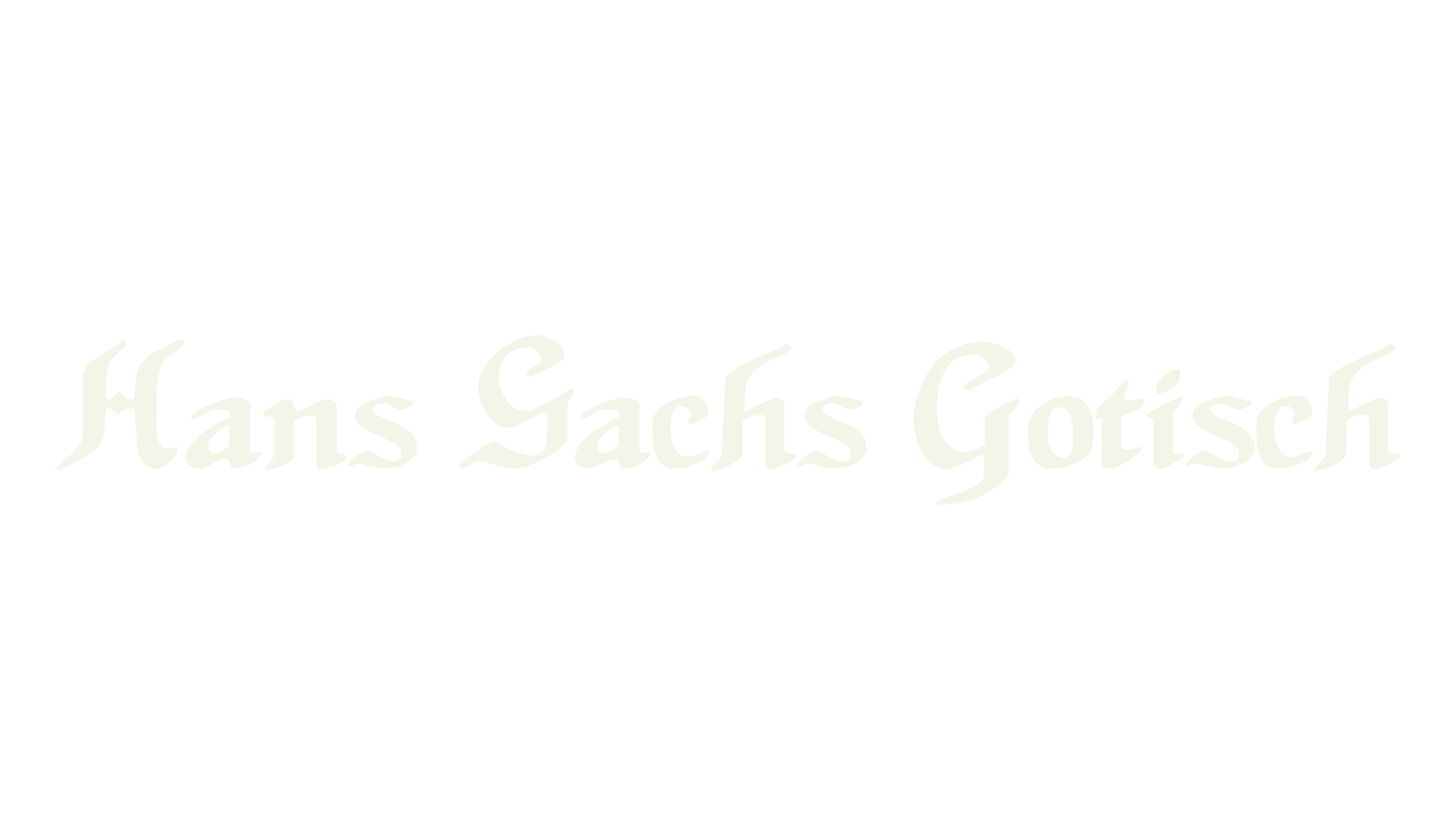 Hans Sachs Gotisch, old english font preview