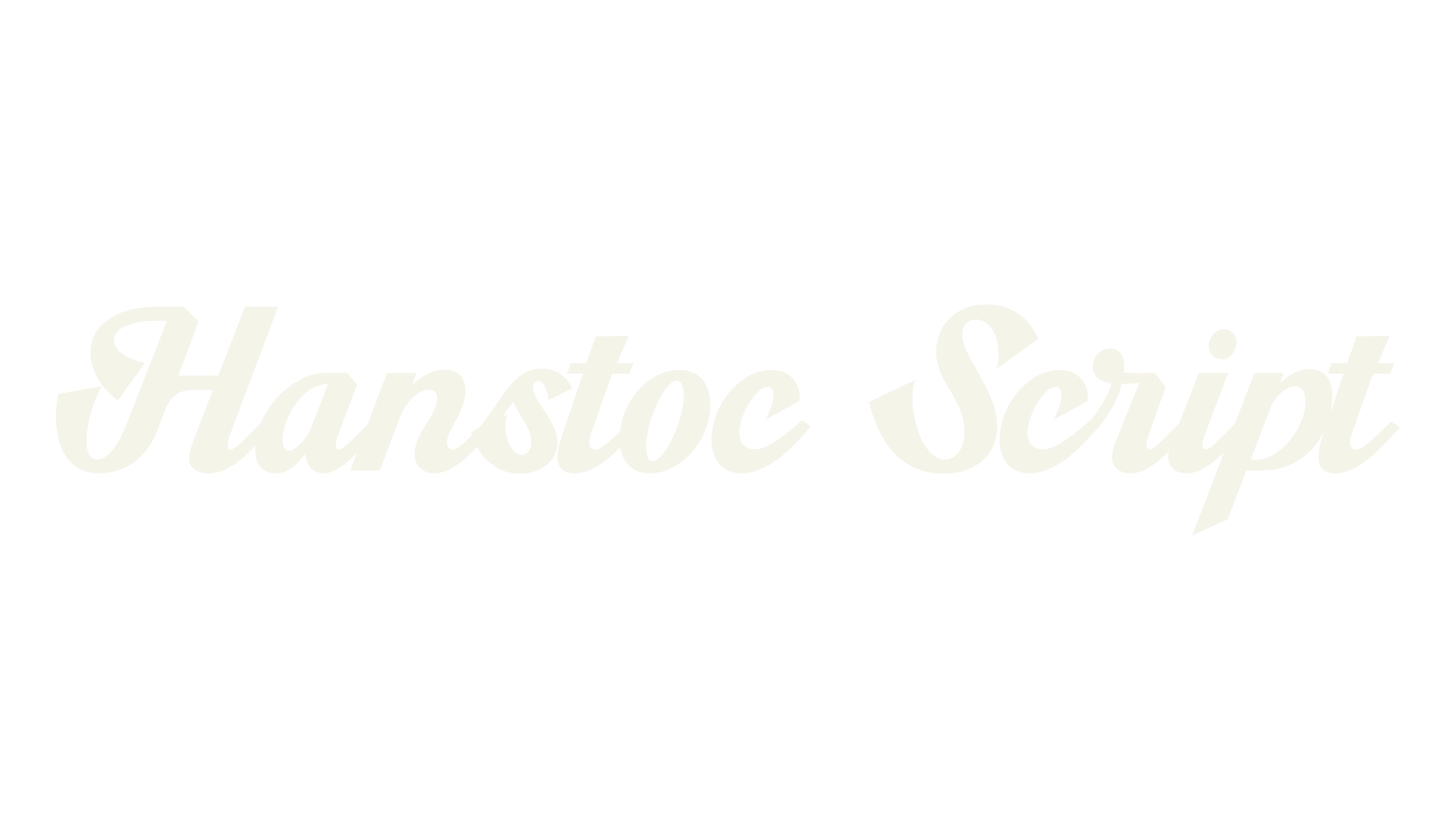 Hanstoc Script, fashion script font preview