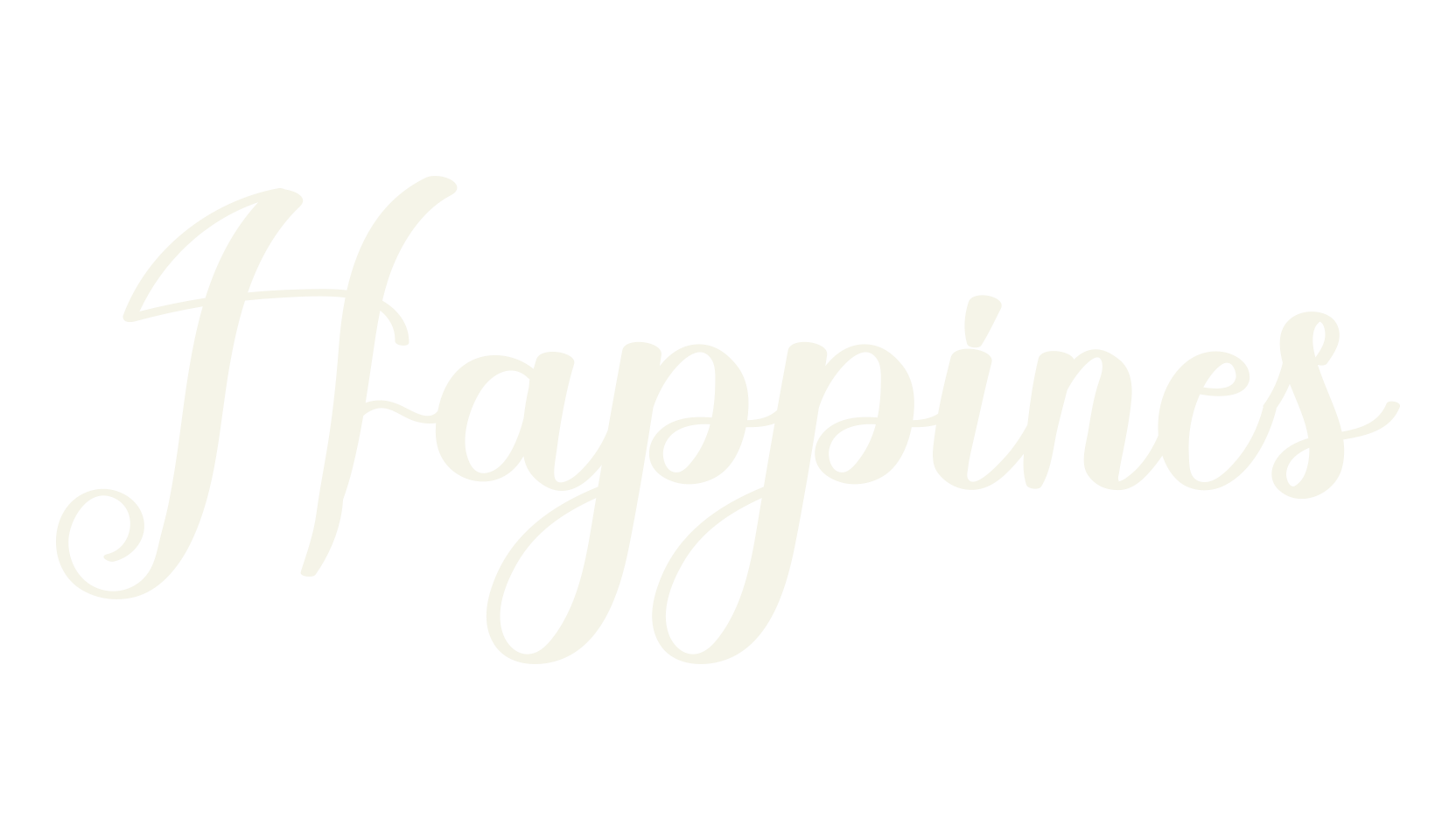 Happines, lettering font preview