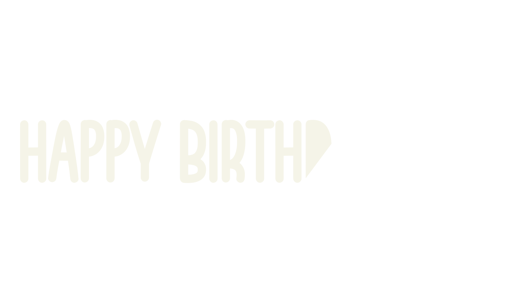 Happy Birthday Mom, handwritten font preview