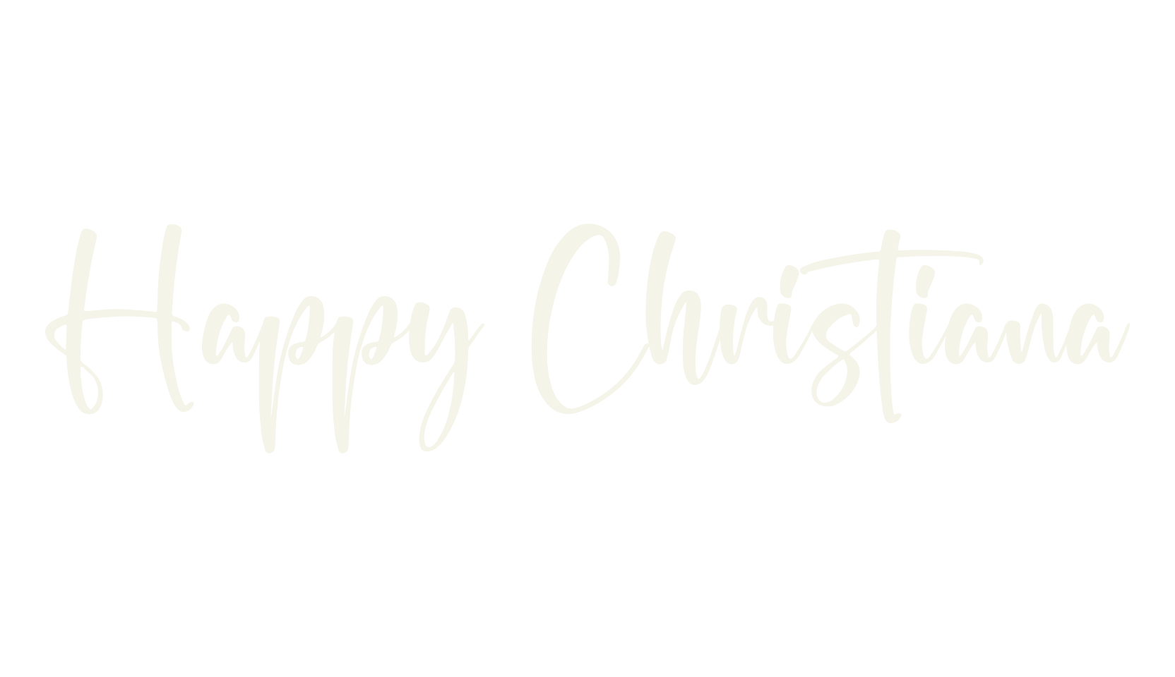 Happy Christiana, script font preview