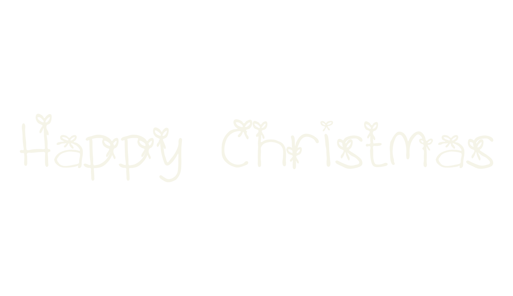 Happy Christmas, cute font preview