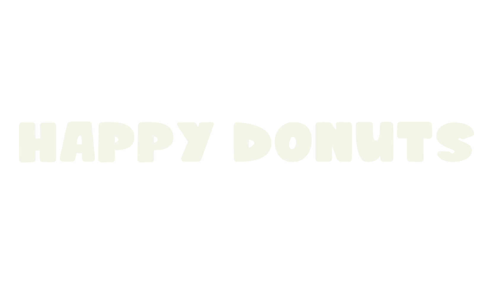 HAPPY DONUTS, children font preview