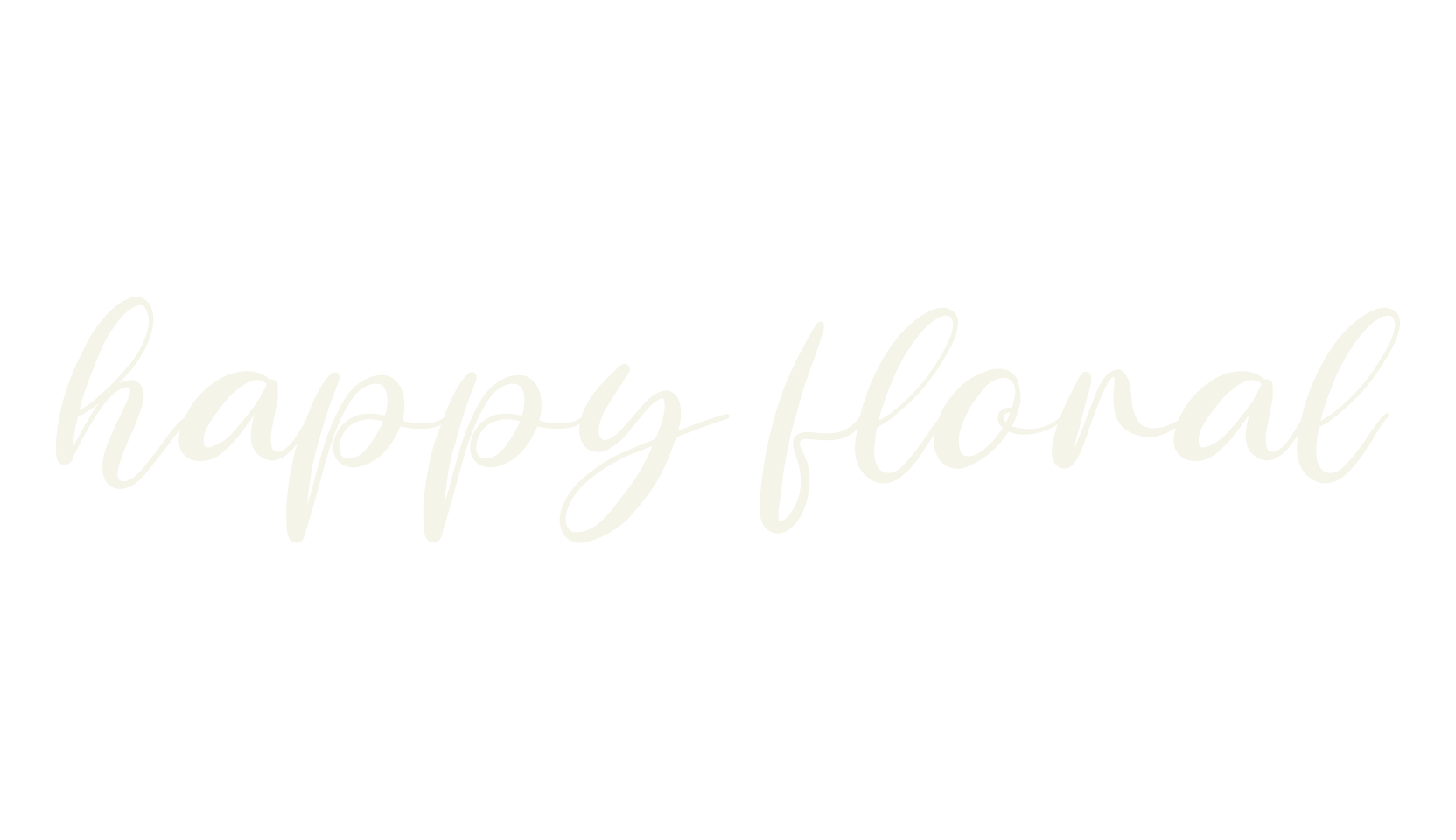 happy floral, script font preview