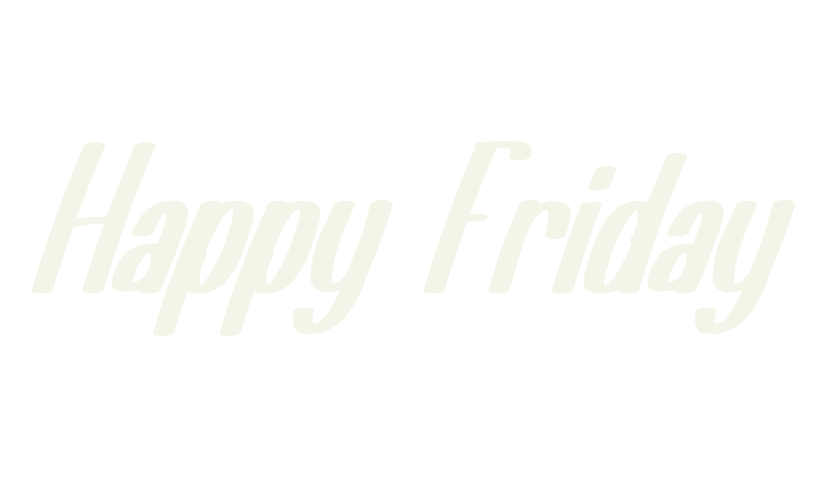 Happy Friday, sans serif font preview