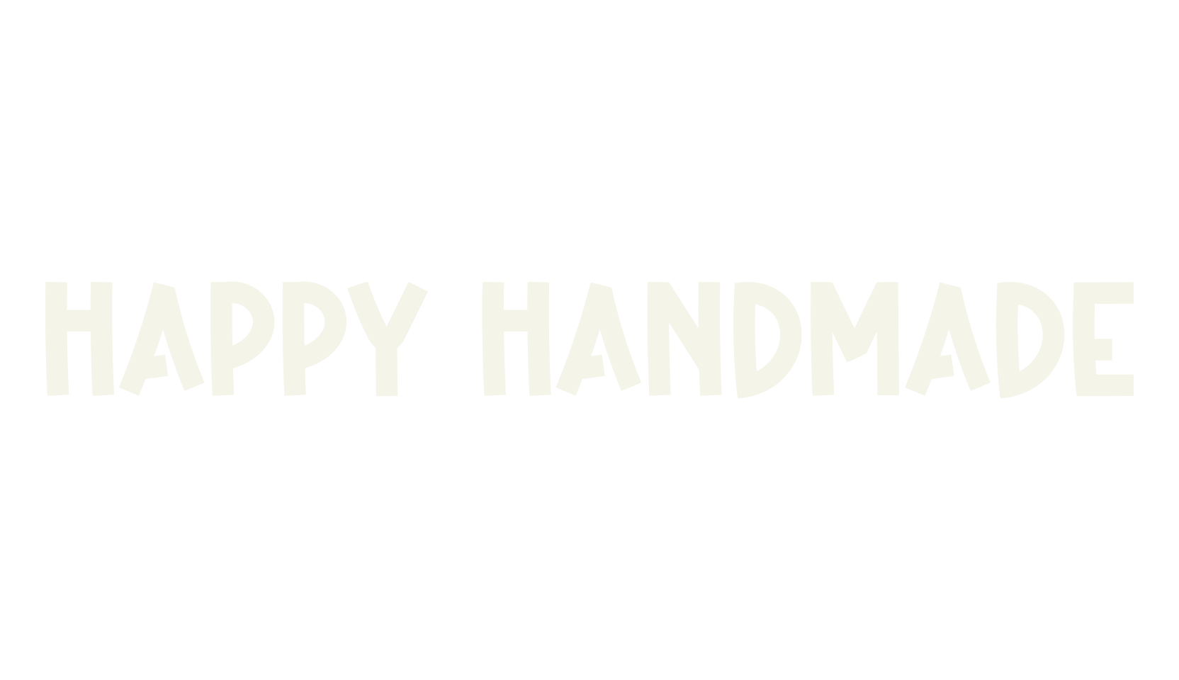 Happy Handmade, script font preview