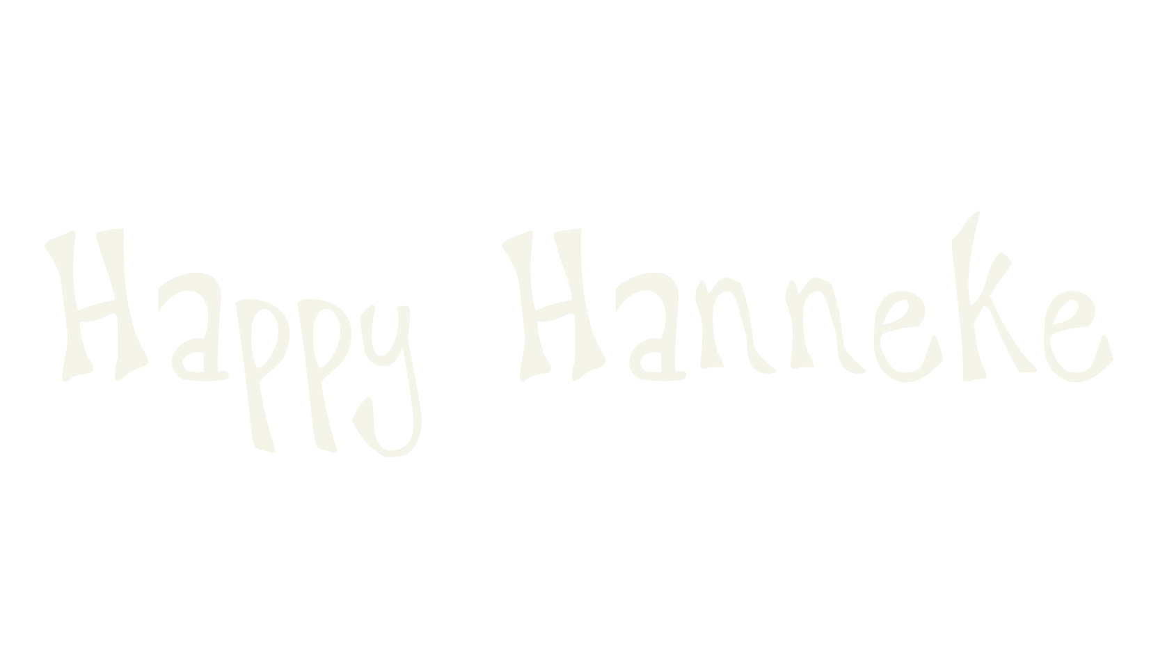Happy Hanneke, handwritten font preview