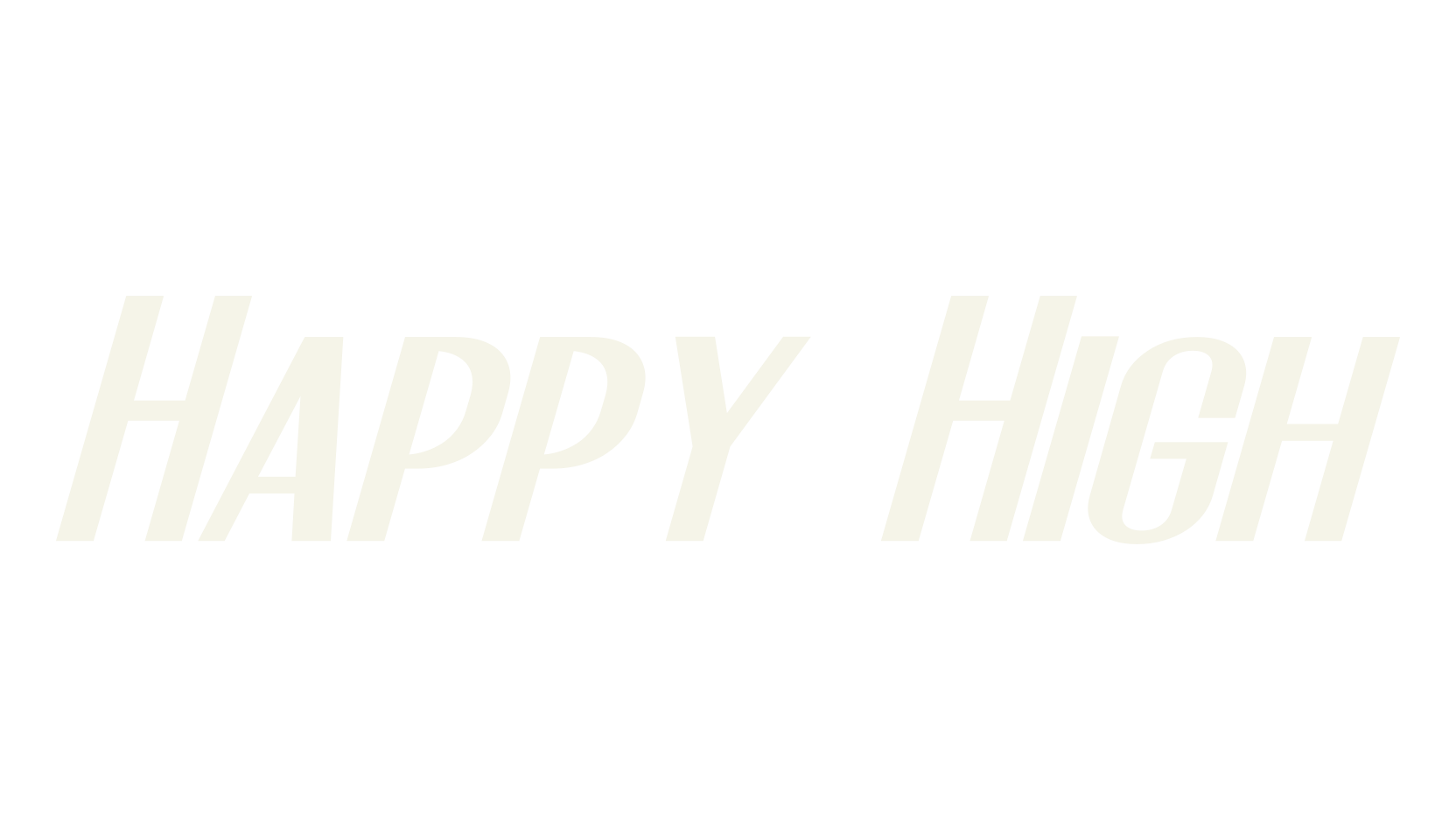 Happy High, tall font preview