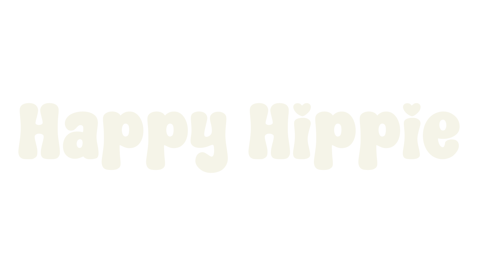 Happy Hippie, cute font preview