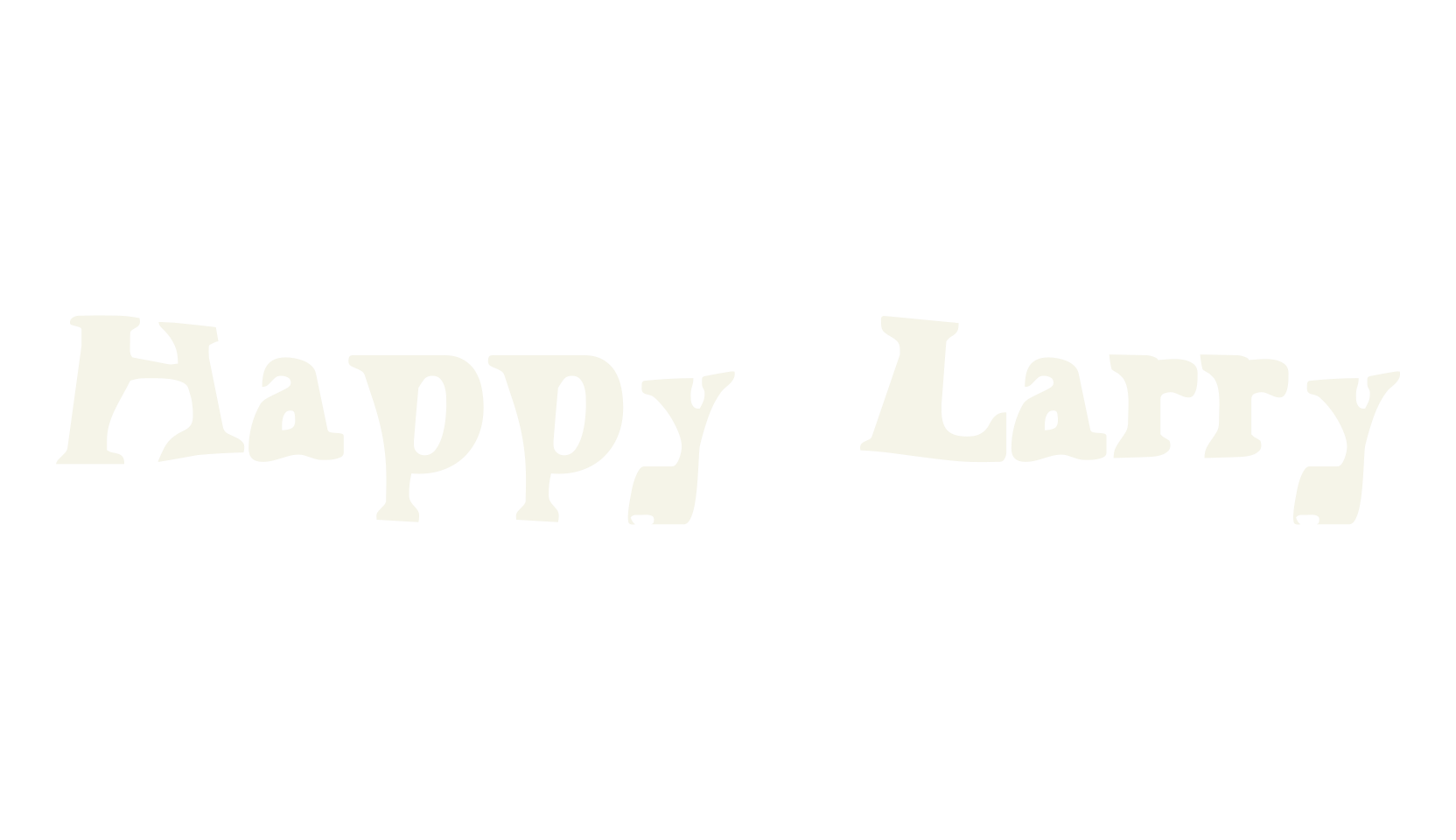 Happy Larry, display font preview