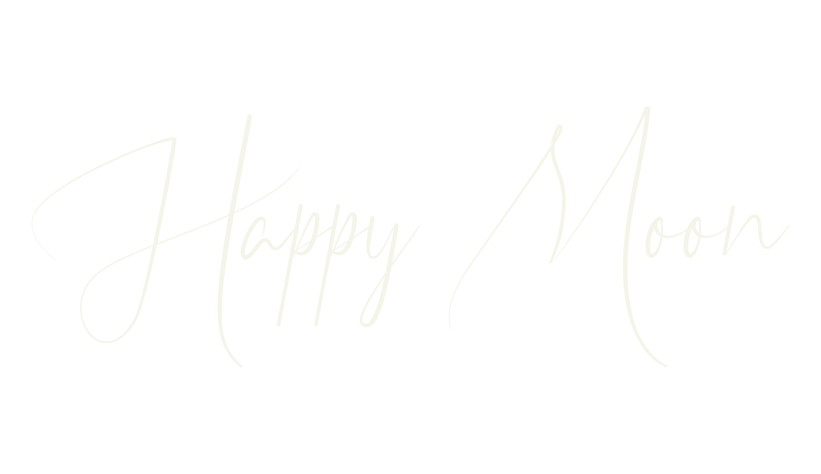 Happy Moon, calligraphy font preview