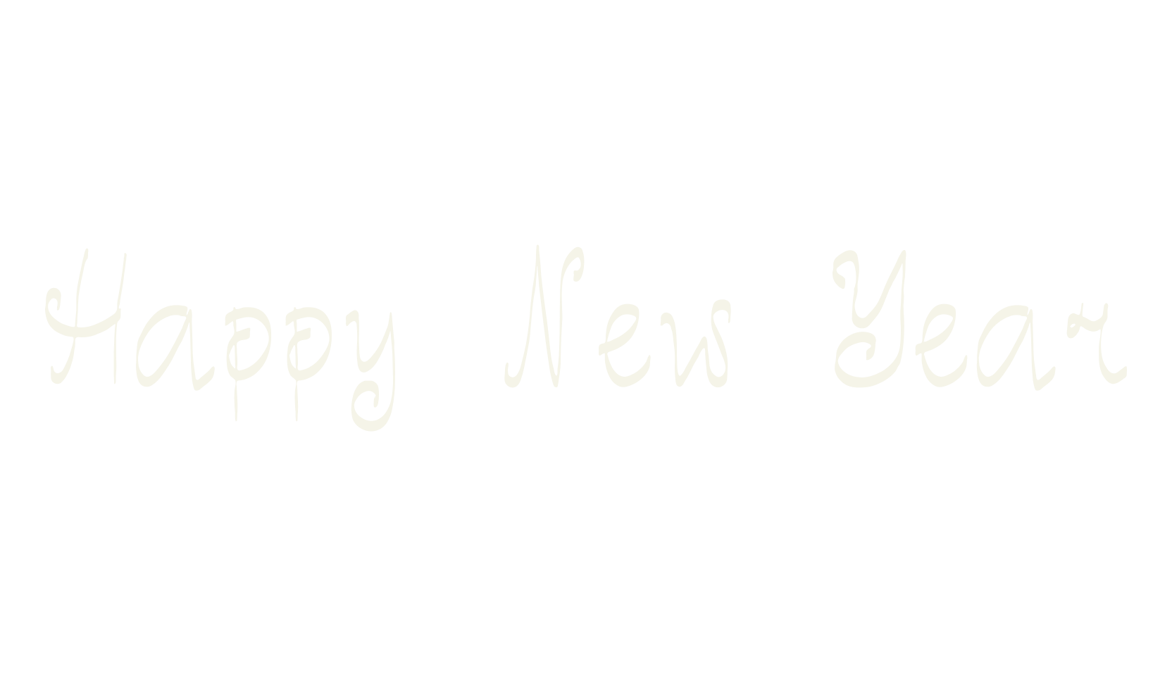 Happy New Year, cute font preview