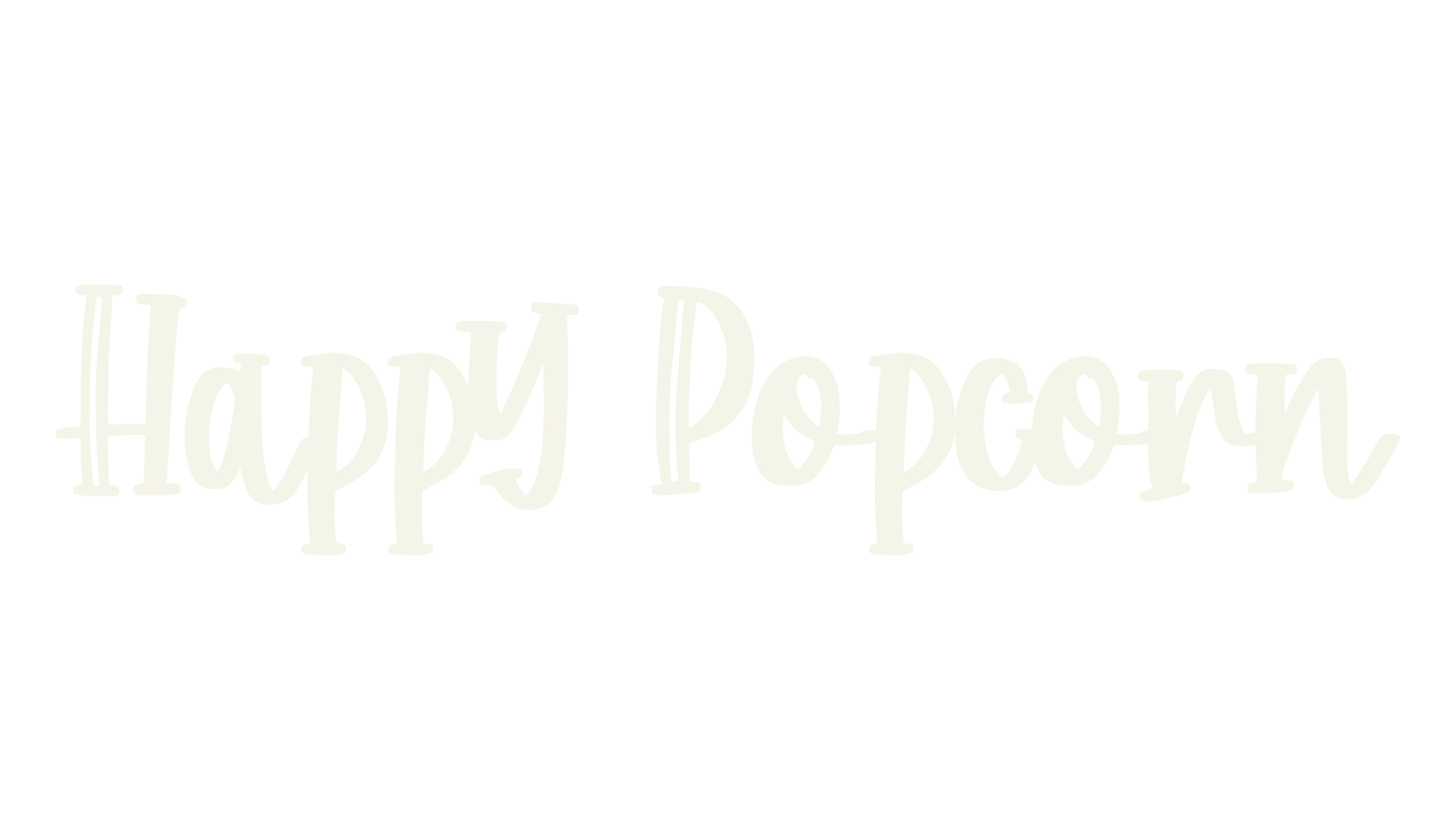 Happy Popcorn, fun font preview