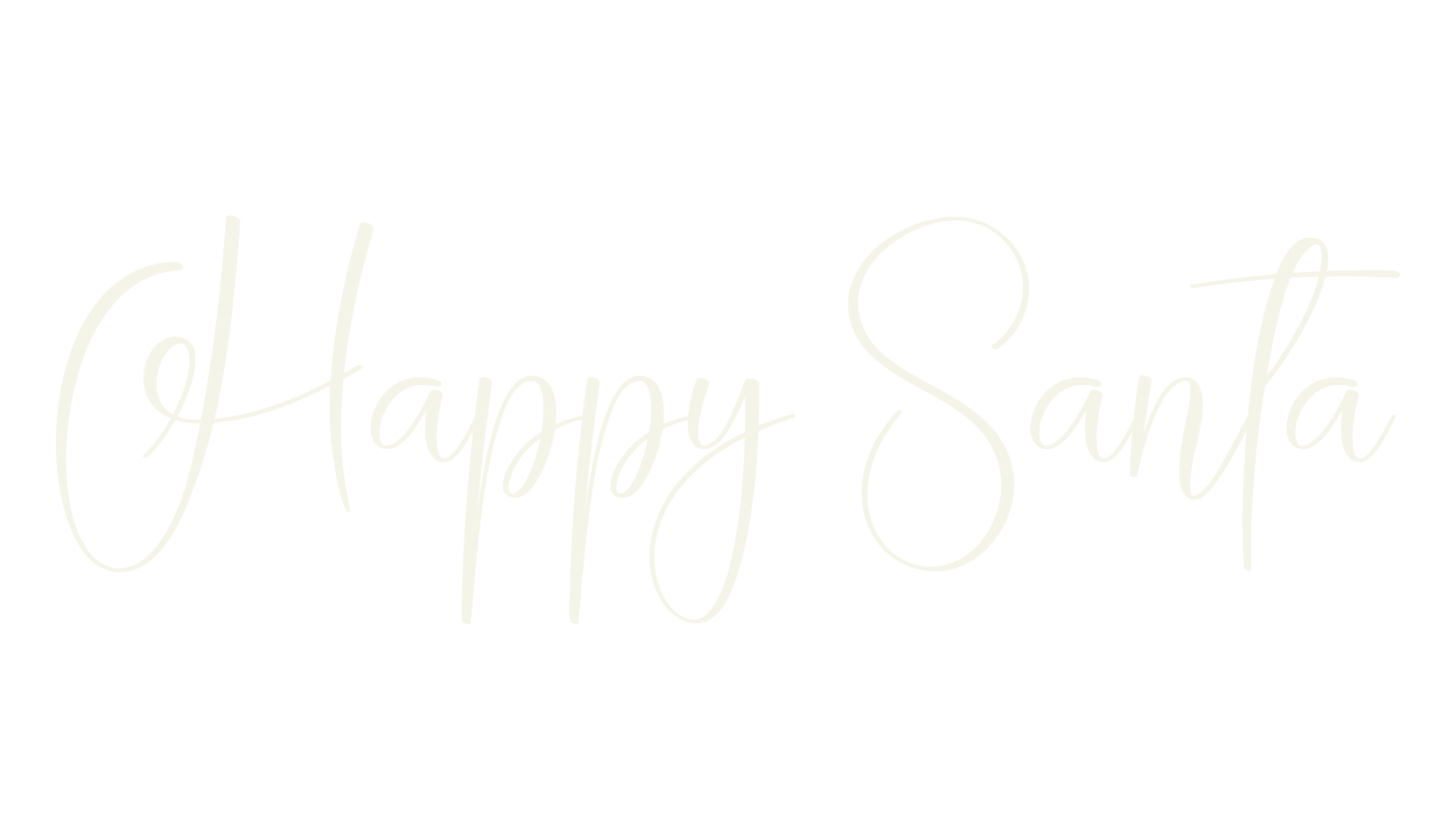 Happy Santa, calligraphy font preview