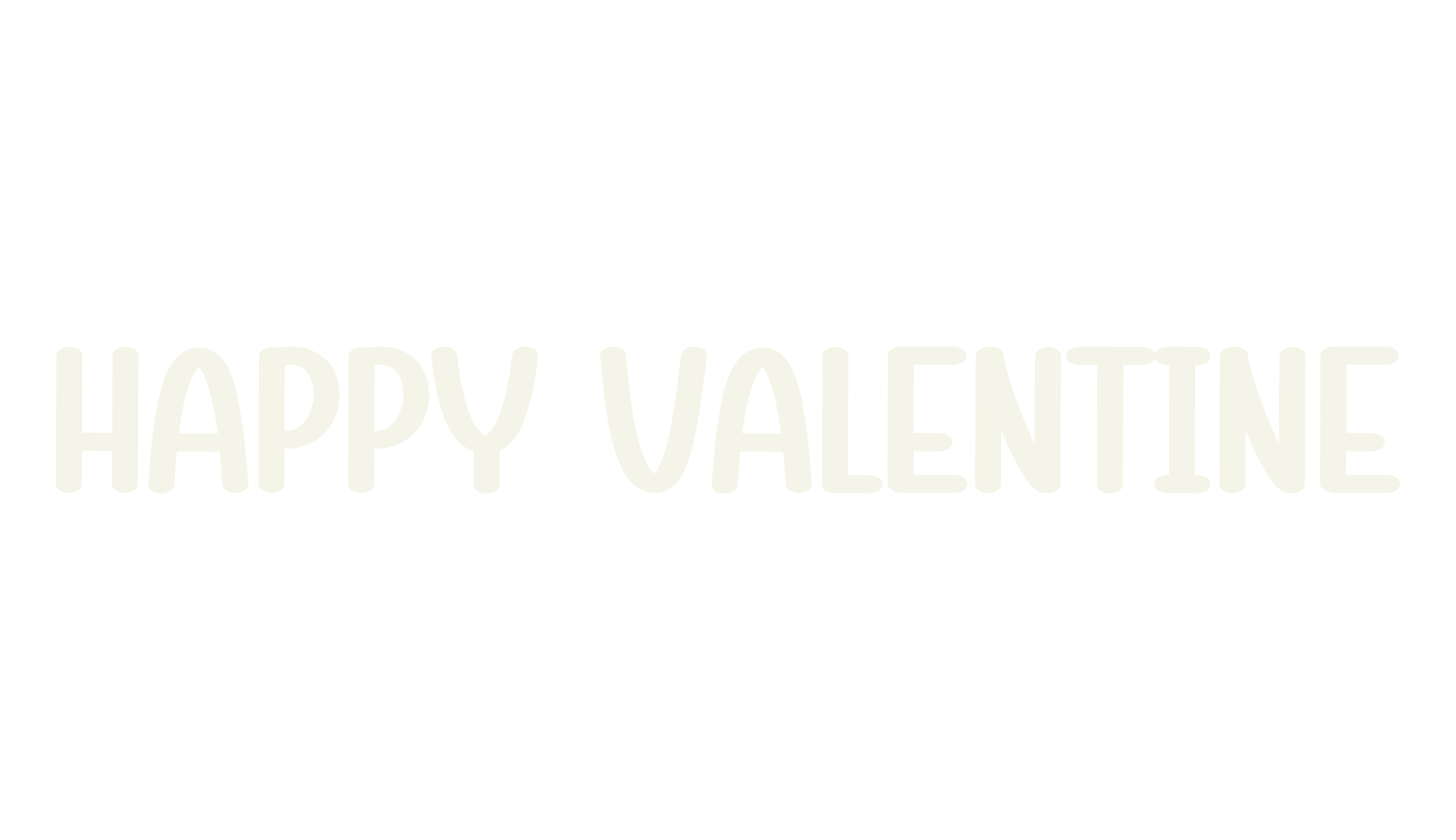 Happy Valentine, script font preview