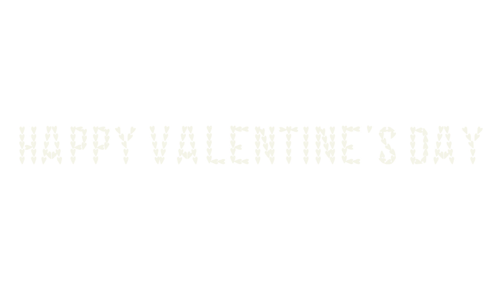 HAPPY VALENTINE'S DAY, heart font preview