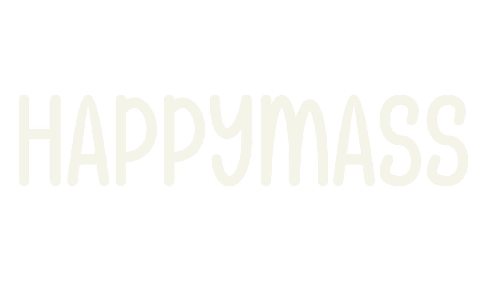 HAPPYMASS, fun font preview
