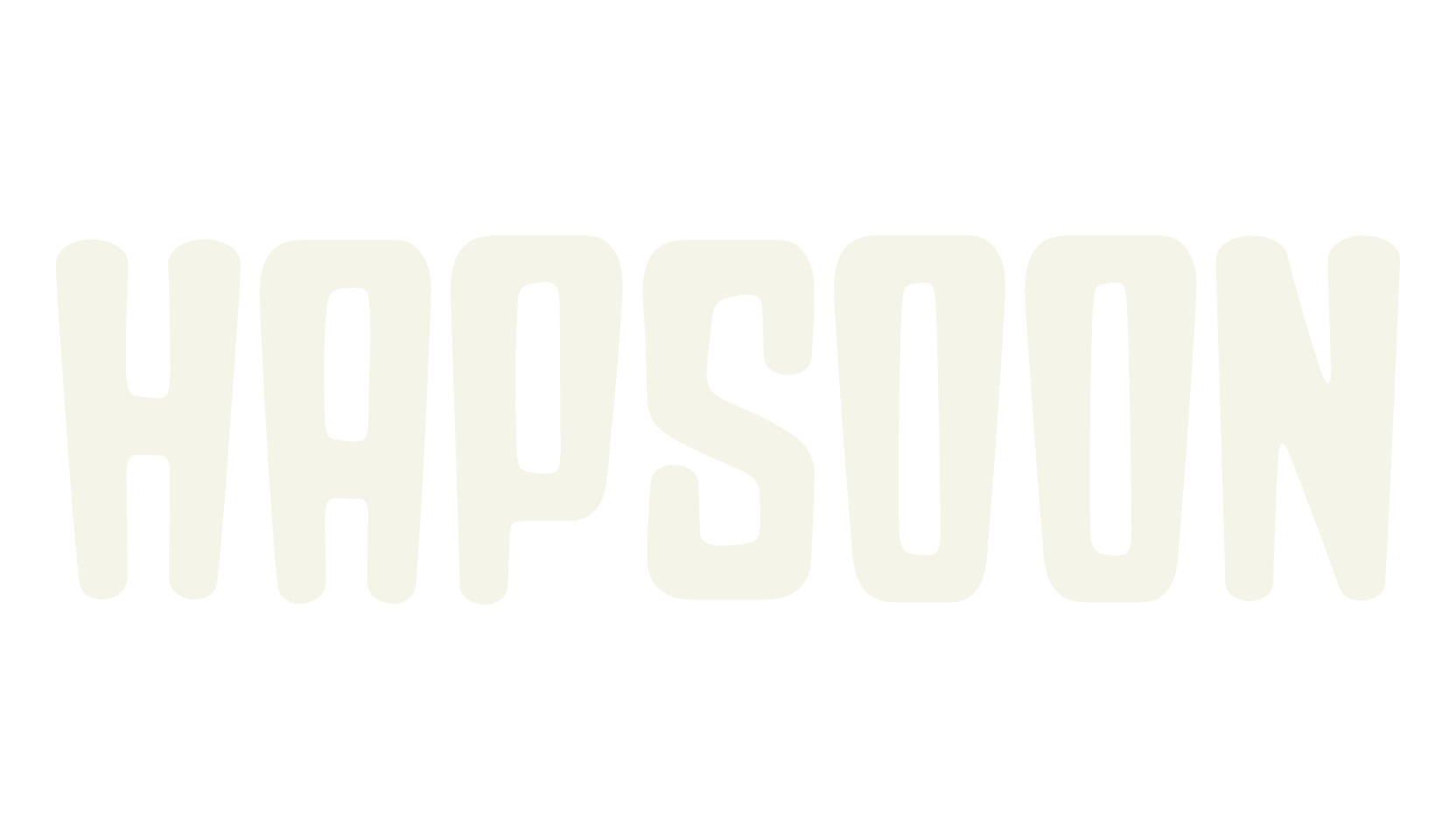 HAPSOON, typewriter font preview