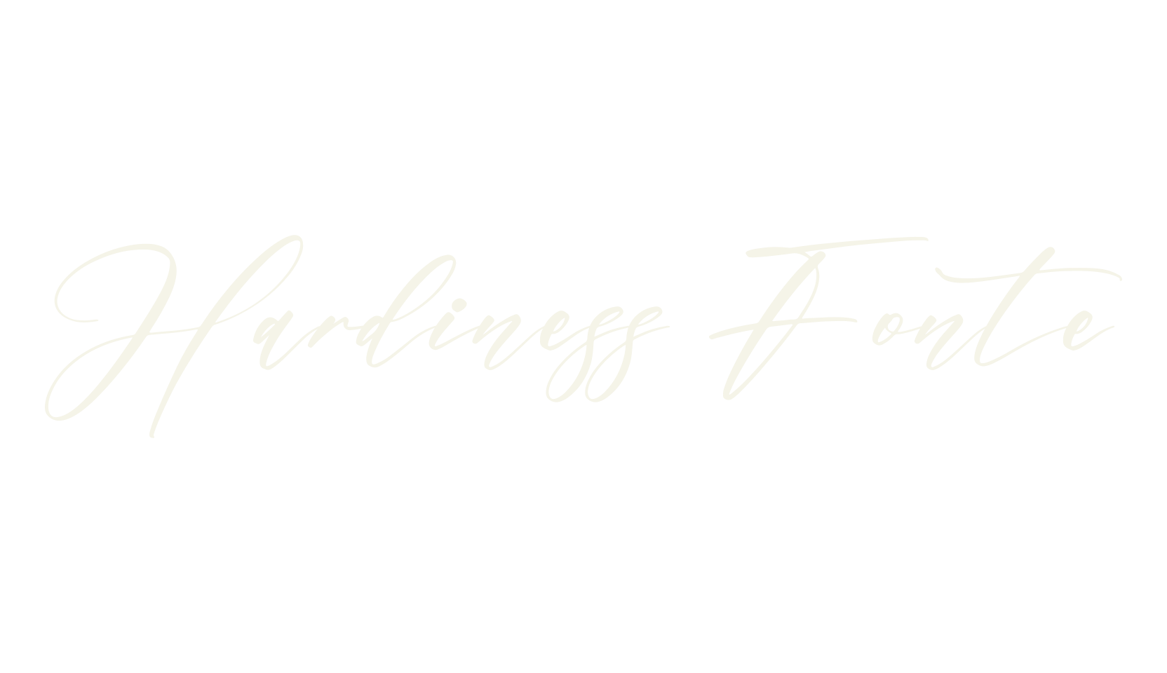 Hardiness Fonte, script font preview