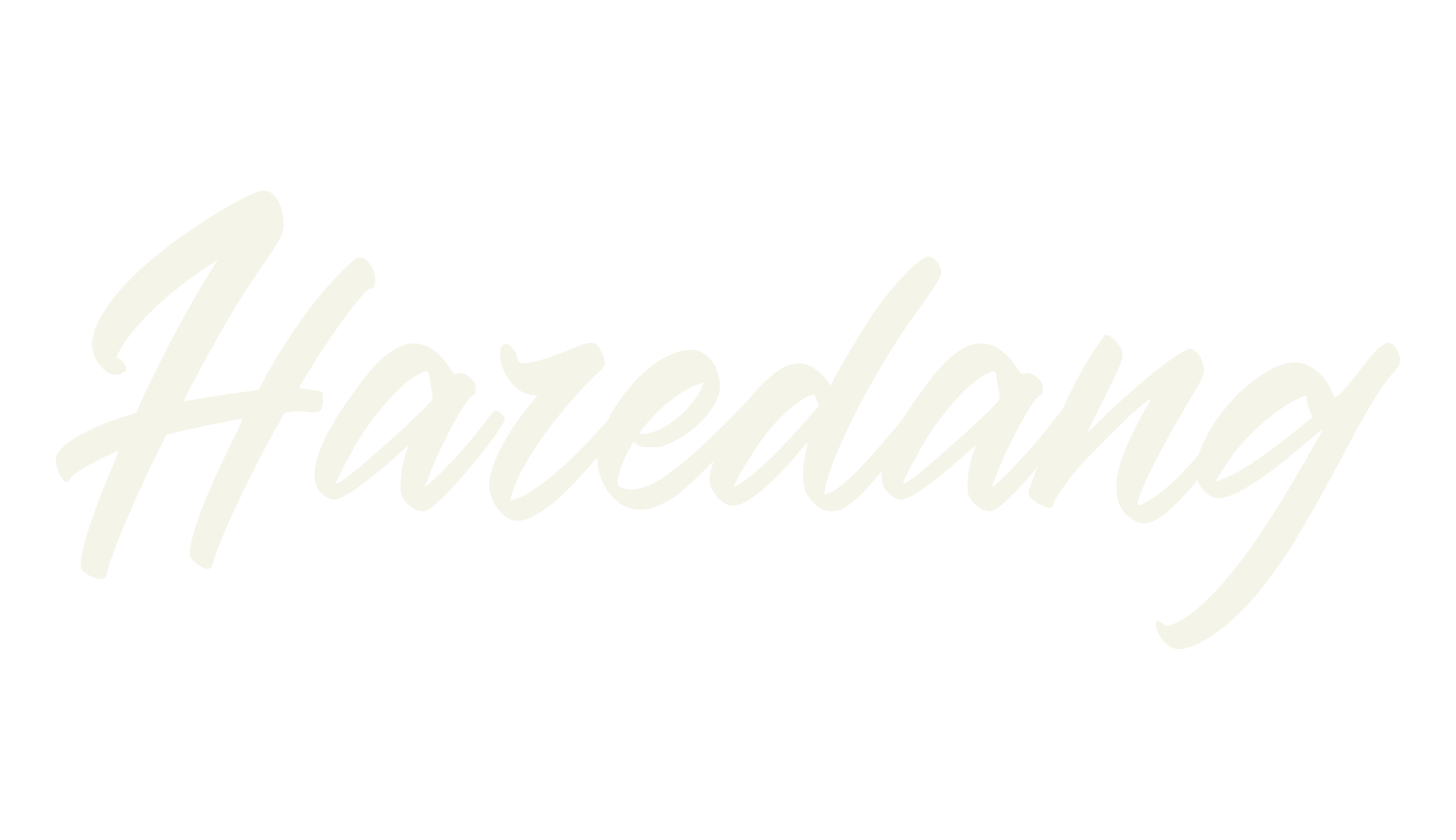 Haredang, groovy font preview
