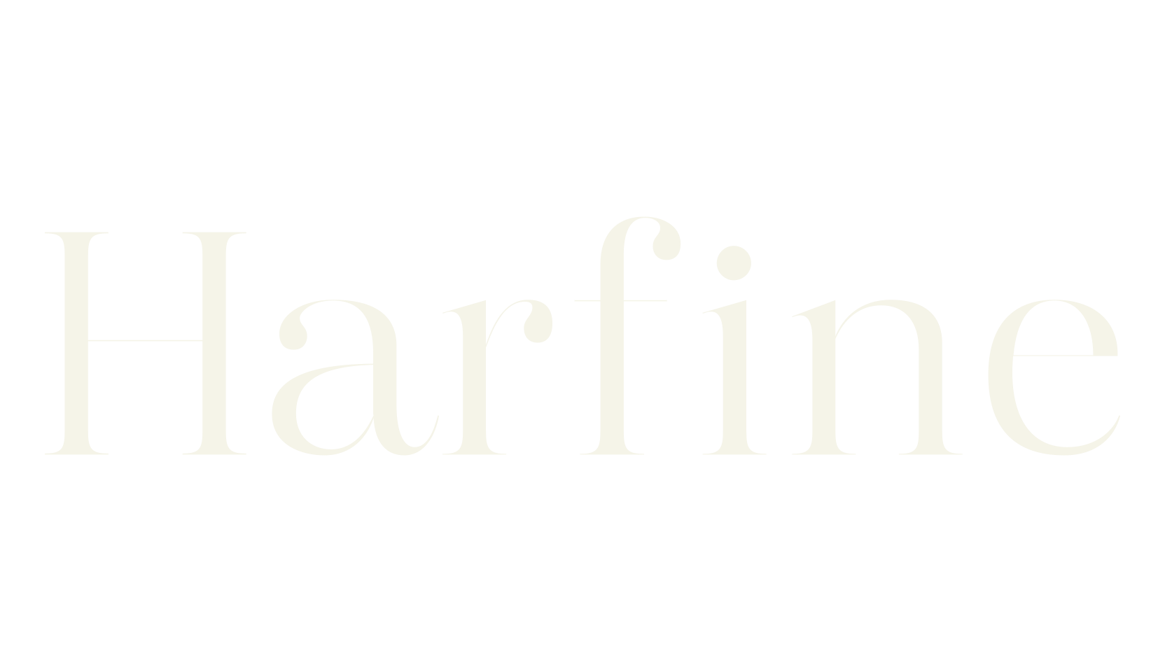 Harfine, serif font preview