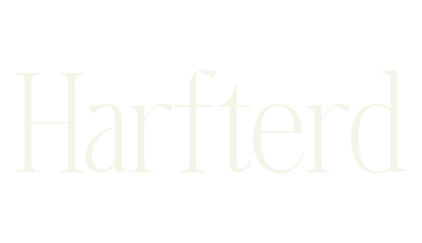 Harfterd, serif font preview