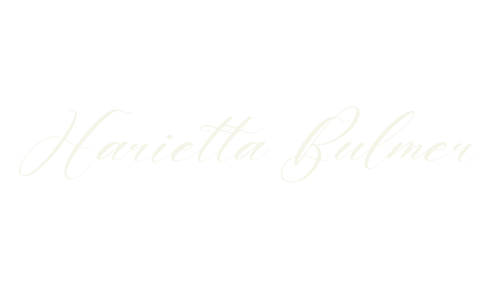 Harietta Bulmer, script font preview