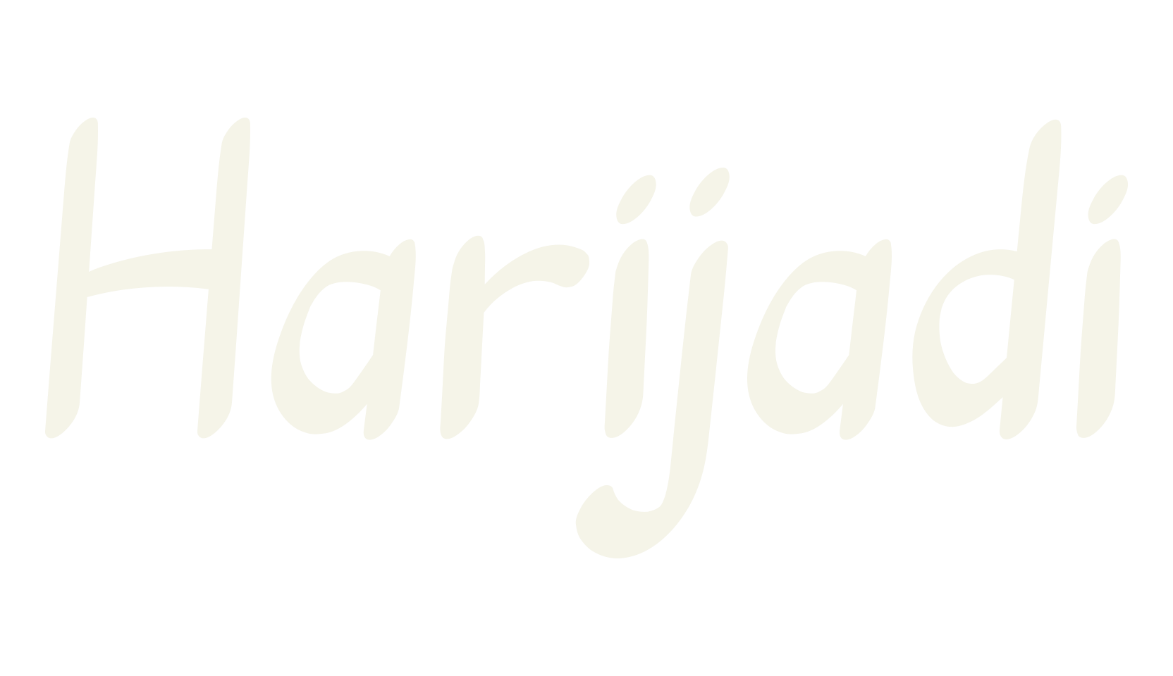 Harijadi, handwriting font preview