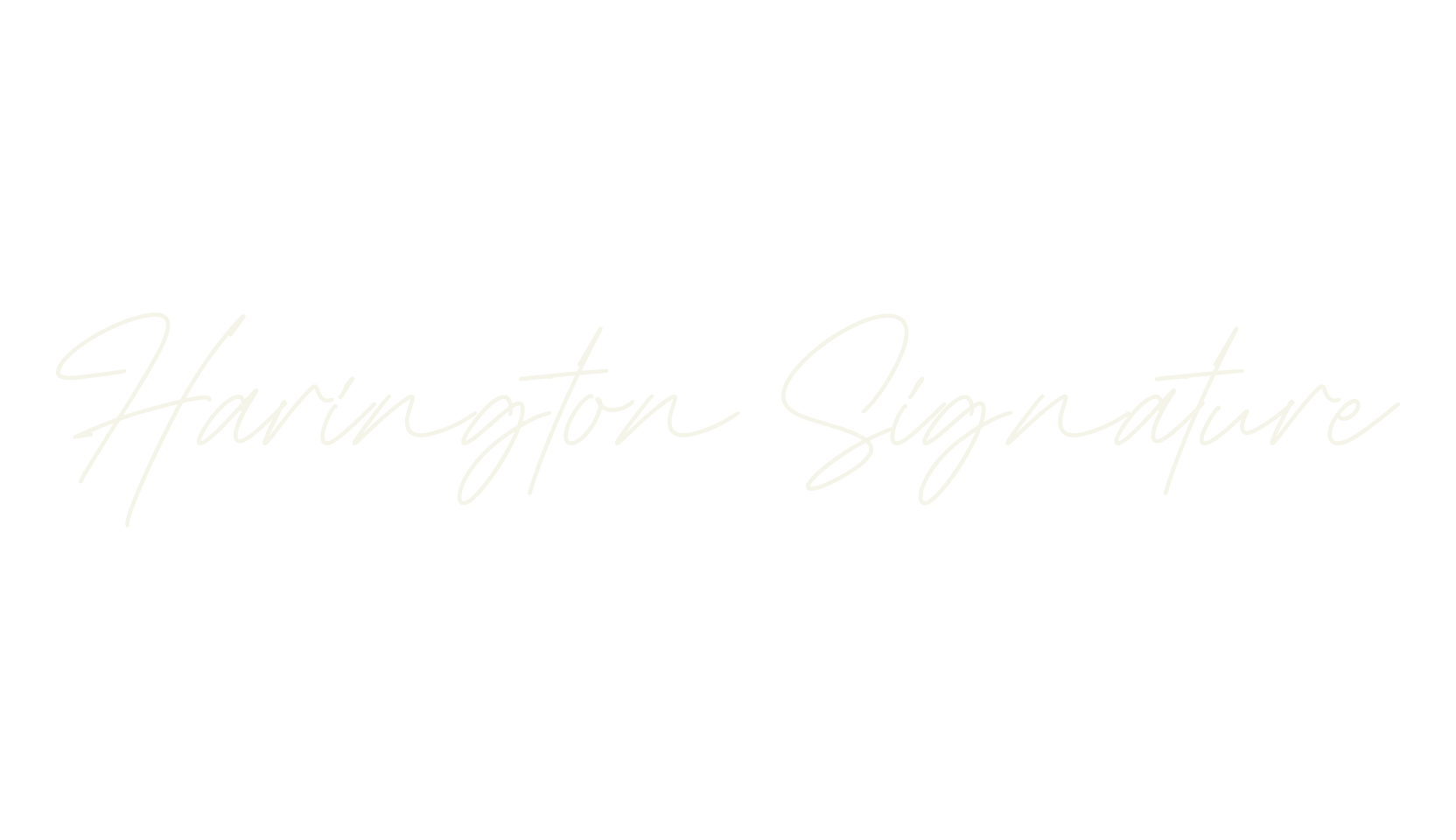 Harington Signature, signature font preview