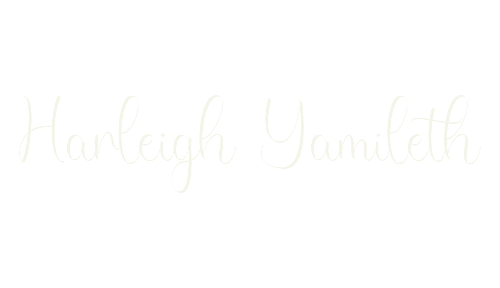 Harleigh Yamileth, calligraphy font preview